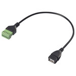 Renkforce RF-6443968 USB 2.0 Adapter cable PVC 30cm Clip terminal USB A port