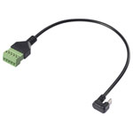 Renkforce RF-6443970 USB-C Adapter cable 30cm PVC 1x USB-C plug 1x Clip terminal