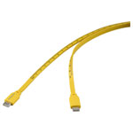 Renkforce RF-6721074 USB cable USB 2.0 USB-C plug Yellow 1.00 m