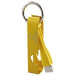Renkforce RF-6721080 USB 2.0 USB-A to USB-C 0.15m Yellow Keyring Bottle opener