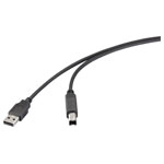 Renkforce RF-6830428 USB cable USB 2.0 USB-A plug 2 m Black
