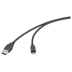 Renkforce RF-6830432 USB cable USB 2.0 USB-A plug Black 2.00 m