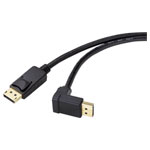 Renkforce SP-9163732 DisplayPort Cable 1.50 m Black Gold-plated Connectors