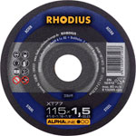 Rhodius 208699 Cutting disc 115mm Steel Abrasives Straight 1pc
