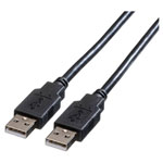 Roline 11.02.8908 USB cable USB 2.0 USB-A plug 0.80 m Black Shielded