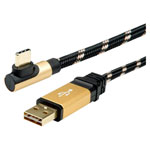 Roline 11.02.9062 USB cable USB 2.0 USB-A to USB-C black 3m gold shielded