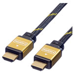 Roline 11.04.5505 HDMI cable 5m Black Gold plated connectors 4K UHD shielding