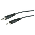 Roline 11.09.4502 Audio Cable Black Shielded 3.5mm Jack 2m