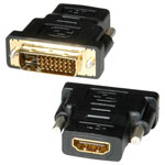 Roline 12.03.3116 Adapter DVI To HDMI Black Suitable For Monitor TV AV