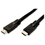 Roline 14.01.3451 HDMI Cable Black 10.00m 4K UHD Shielded Battery-amp Combo