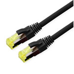 Roline 21.15.0751 network cable CAT 6A S/FTP black 1 m 1-1 wired