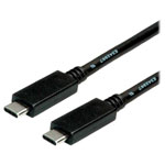 Roline 9055-02-11 USB cable USB 3.2 Gen 2 USB-C plug 2m Black
