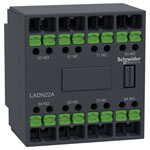 Schneider Electric LADN22A Auxiliary switch module 1 pc Grey Plastic
