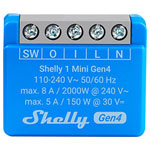 Shelly SHELLY_1_MINI GEN4 Wireless switch for smart home connectivity