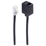Shiverpeaks BS70226-8/8 extension cable 6m black for ISDN RJ45 plug to socket