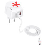 Skross 1302425 Euro USB Charger 65W with USB-C Power Delivery in white
