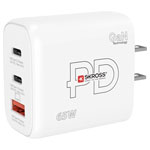 Skross SKCH001265WPDUSCN Power Charger 65W GaN 1 USB-A 2 USB-C White