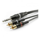 Sommer Cable HBP-6SC2-0150 Audio Cable 2x RCA to 1x Jack 1.50m Black