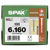 SPAX 0251010601605 Wood screw T-Star Plus 6 mm x 160 mm Steel WIROX 100 pcs