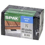 SPAX 4001001000089 Spacer bolt 100mm 20 pcs LxWxH 100x100x8 mm Fittings nan