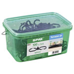 SPAX 4009422565009 Spacer bolt steel 90mm 100 pcs for fittings 90x28x4mm