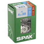 SPAX 4587000450357 Tinsmith screw SS A2 4.5mmx35mm T-Star Plus 60 pcs Roof