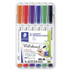 Staedtler 341 WP6 Lumocolor Whiteboard marker Assorted colours 1 pc drywipe