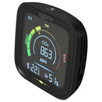 Sygonix SY-5609518 Thermo-hygrometer CO2 index Black Gas Gauges nan