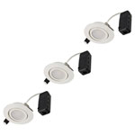 Sygonix SY-6610778 LED recessed light set white monochrome 5.5W EEC F