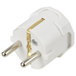 Sygonix SY-6618466 Safety plug Polypropylene White 250 V AC