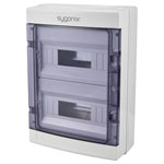 Sygonix SY-6696060 Distribution board Surface-mount 24 partitions 2 rows