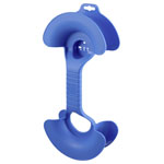 Sygonix SY-6797952 Cable Clip Blue Dual clip fixings for cables