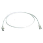 Telegärtner 100008833 RJ45 Network Cable CAT 6A 7.50 m White Flame-retardant