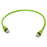 Telegärtner 100008993 RJ45 Network Cable CAT 6A S/FTP 10m Flame-retardant Green