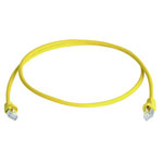 Telegärtner 100009130 RJ45 Network cable Cat 6A S/FTP Yellow 15m Flame-retardant