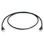 Telegärtner 100009134 RJ45 network cable CAT 6A black flame-retardant 15m