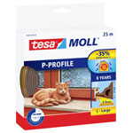 tesa 05391-00101-02 tesamoll Draught excluder Brown 25m x 9mm Adhesive Tape