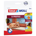 tesa 05393-00101-01 tesamoll Draught excluder Brown 6m x 9mm Adhesive Tape