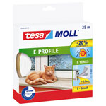 tesa 05464-00100-02 tesamoll Draught excluder White 25m x 9mm Adhesive Tape