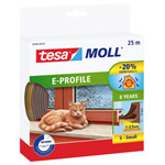tesa 05464-00101-02 tesamoll Draught excluder Brown 25m x 9mm Adhesive Tape