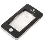 TOOLCRAFT TO-10283184 Handheld magnifier LED 2x 4x 23mm lens Black