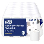 TORK 110316 T4-System Toilet Paper white soft 3-ply 72 pcs 3 layers