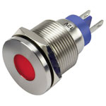 TRU COMPONENTS 1302112 GQ19F-D/J/R/12 V/S LED indicator light Red 12 V DC