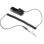 TRU COMPONENTS 1364543 Wrist strap set Black with PG cable Alligator clip