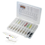 TRU COMPONENTS 1564910 LED set Red Green Yellow Blue White Circular 3 mm 5 mm