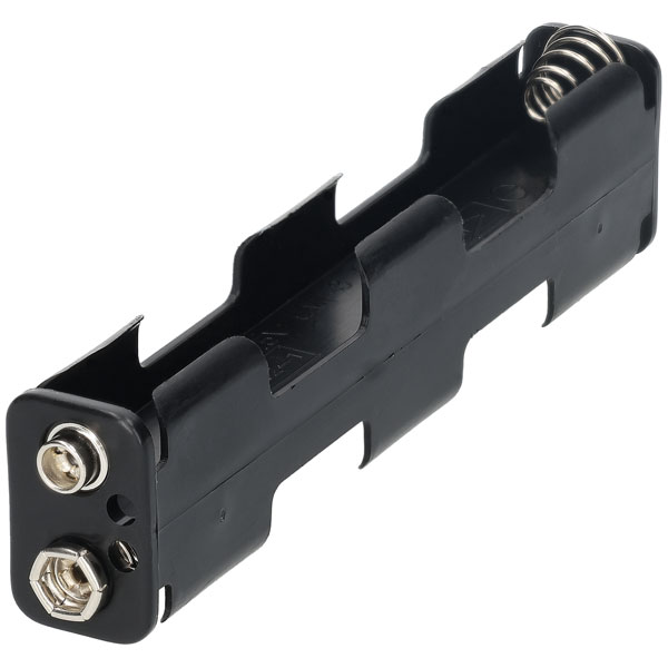 TruPower BH3421B 4 x AA Long Battery Holder Rapid Online