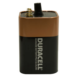 Duracell 908 6 Volt Spring Top Alkaline Lantern Battery (mn9080), Size: 69