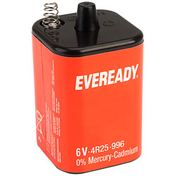 Eveready PJ996 / 4R25 Zinc Carbon Lantern Battery