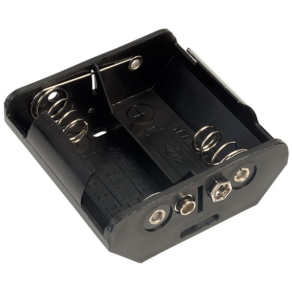 TruPower 121B Battery Holder 2x D Press Studs Rapid Online