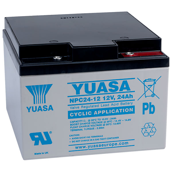 Yuasa Npc Series Npc24 12i Valve Regulated Lead Acid Battery Cycli